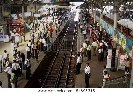 Arriving  By Train In The Scenic Old British Rrailway Station Of Colombo