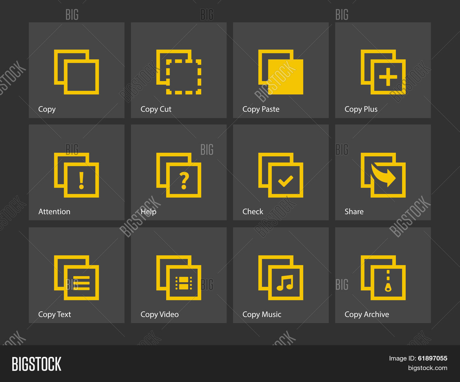 Copy Paste Icons Apps Vector & Photo (Free Trial) | Bigstock