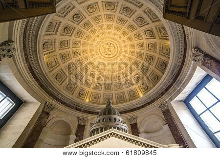 interiors of Pantheon necropolis, Paris, France
