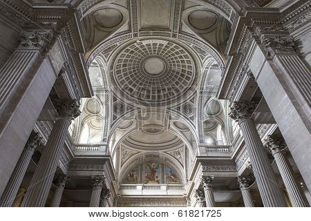 interiors of Pantheon necropolis, Paris, France