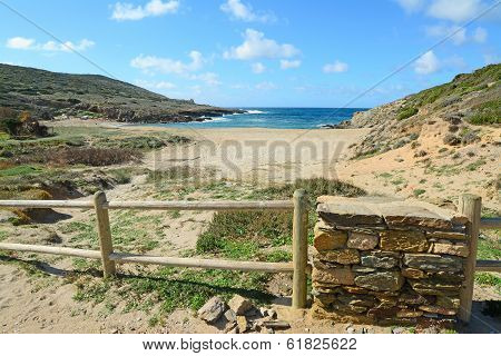 Wooden Fence And Sand