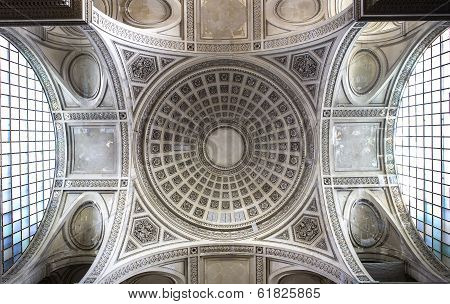 interiors of Pantheon necropolis, Paris, France