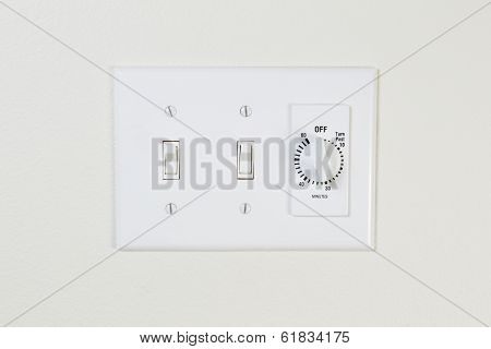 Light And Fan Switch For Bathroom