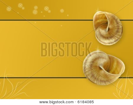 Abstract Yellow Background Composition