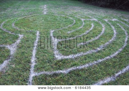 Labyrinth on grass
