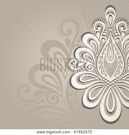 Vector Colored Floral Layout.