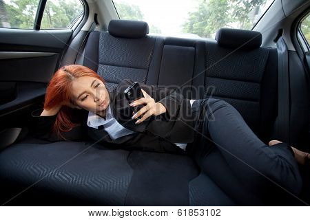 Woman Using A Smart Phone