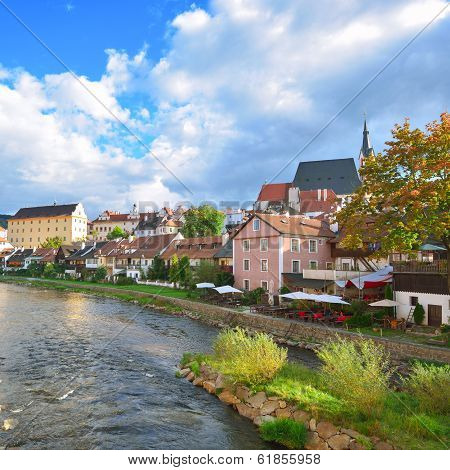 Cesky Crumlaw On The Vltava River