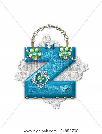 Alphabet Bling Bag Z