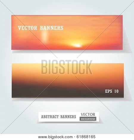 Vector Banners Set.
