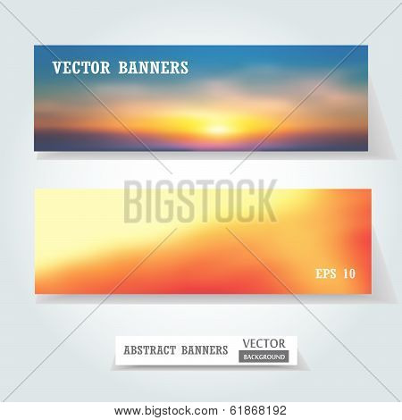 Vector Banners Set.