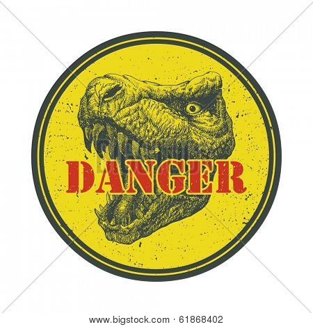 Tyrannosaurus Dinosaur . Hand drawn. Vector eps 8