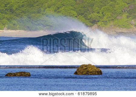 Ocean Waves.lombok Island.indonesia.