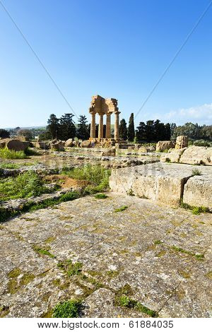Ancient Greek Temple Of The Dioscuri