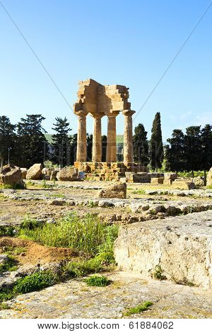 Ancient Greek Temple Of The Dioscuri