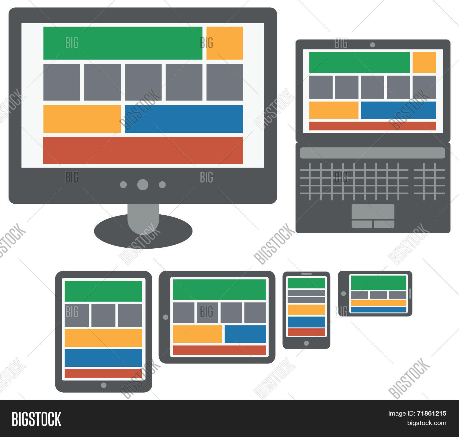 Responsive Design Web Vector & Photo (Free Trial) | Bigstock