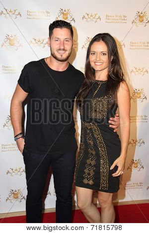 LOS ANGELES - SEP 10:  Valentin Chmerkovskiy, Danica McKellar at the Dance With Me USA Grand Opening at Dance With Me Studio on September 10, 2014 in Sherman Oaks, CA