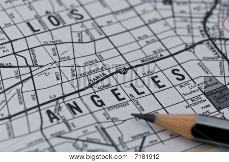 los angeles street map