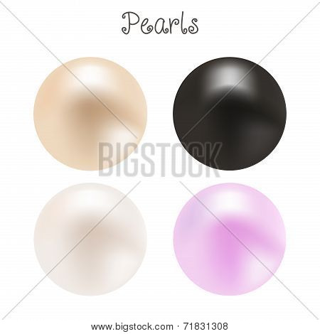 a set of vector pearls
