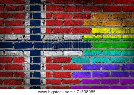 Dark Brick Wall - Lgbt Rights - Norway