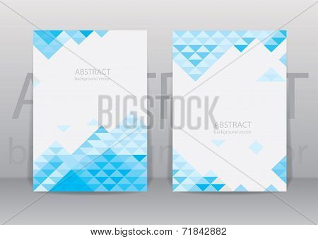 Abstract Colorful Geometric Triangular Backgrounds. Vector Modern Flyer.