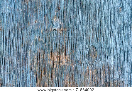 Blue Painted Wood