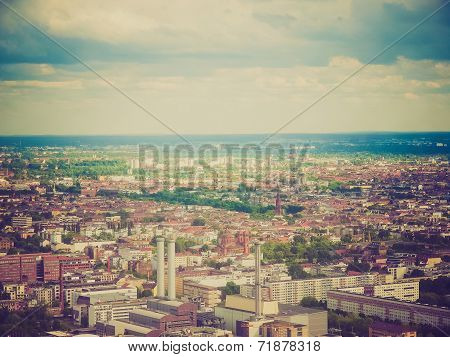 Retro Look Berlin Aerial View