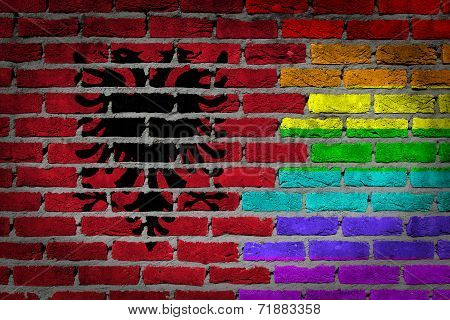 Dark Brick Wall - Lgbt Rights - Albania