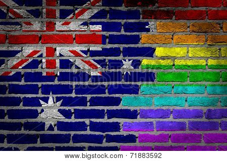 Dark Brick Wall - Lgbt Rights - Australia