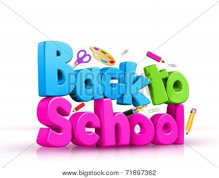 Back to School 3D Rendered