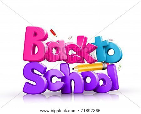 Back to School 3D Rendered