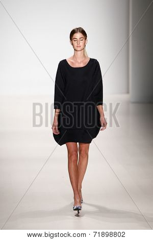 NEW YORK-SEP 8: A model walks the runway at the OUDIFU fashion show during Mercedes-Benz Fashion Week Spring/Summer 2015 at The Salon at Lincoln Center on September 8, 2014 in New York City.