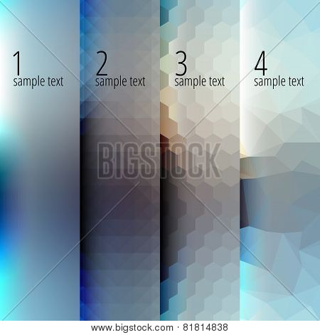 Background for text infographics step-by-step.