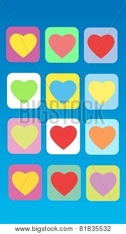 Colorful Abstract Background Heart