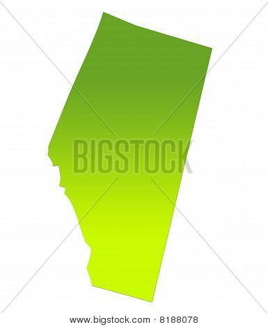 Mapa Alberta