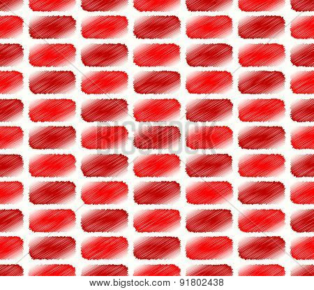 Repeating Brick Wall Pattern, Brick Wall Background With Alternating, Grungy Bricks. Editable Vector