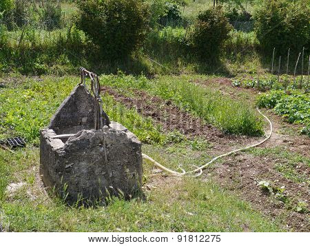 A water pulley at the Croatian countryside