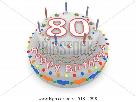 White Birthday Cake