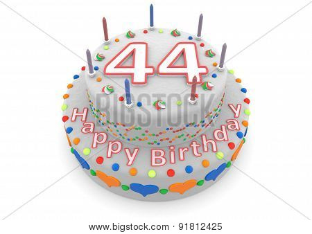 White Birthday Cake