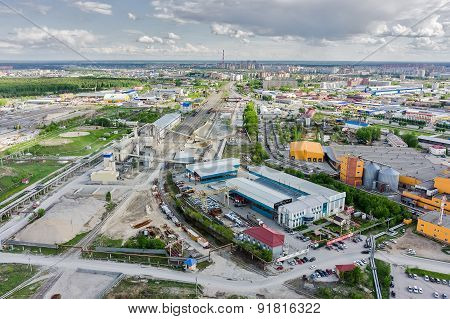 Industrial area of city. Tyumen.Russia