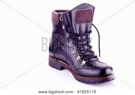 female boots isolated on white