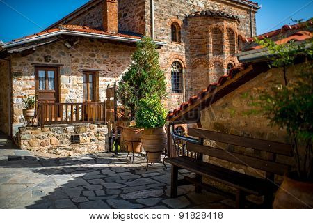 In the Holy Monastery in Greece