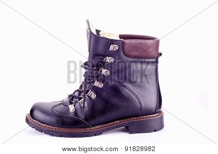 female boots isolated on white