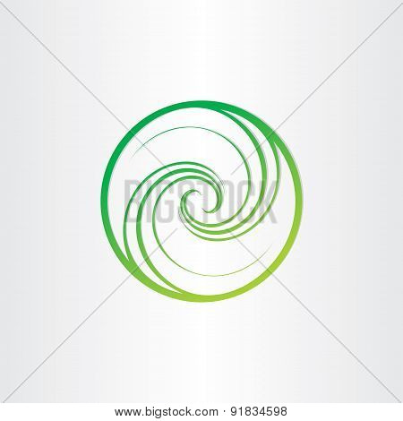 Eco Spyral Green Circle Icon