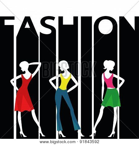 Women silhouettes.