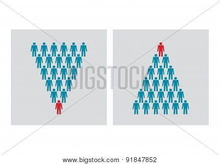 People pyramids
