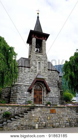 Ancient Church In Vitznau, Lucerne
