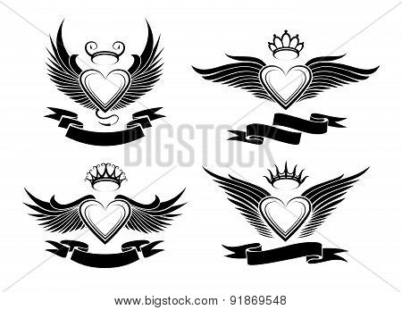 Winged Hearts Set