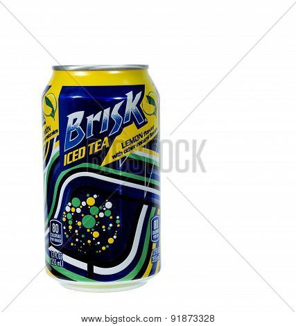 Brisk Iced Tea Drink.