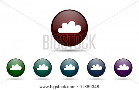 cloud icon waether forecast sign 